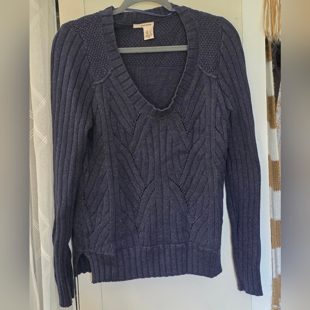 Women's Thick Navy Sweater